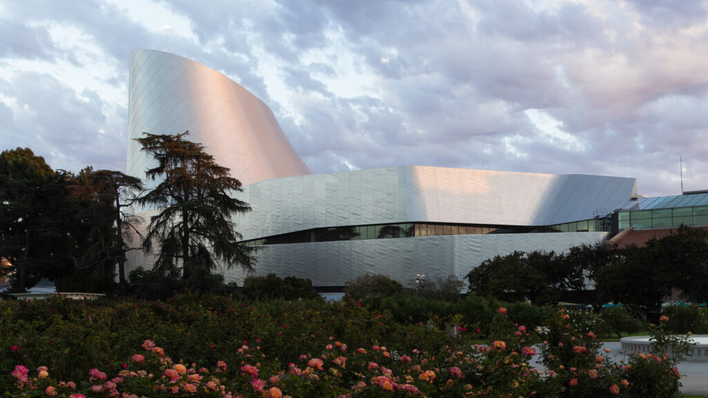 The completed dome facility around the Space Shuttle Endeavor at the Samuel Oschin Air and Space Center at the California Science Center is shown in this undated photo. (Courtesy Mike Kelley/California Science Center)