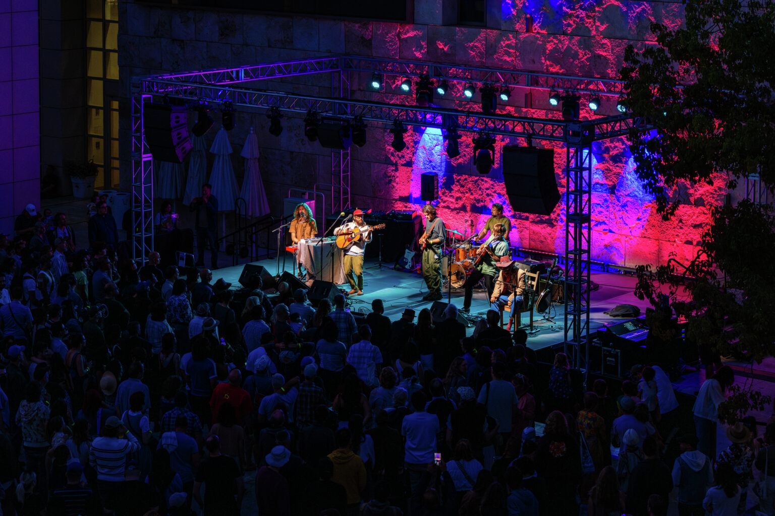 Woods performs at the 2024 Off the 405 concert series at Getty Center. (Courtesy Cassia Davis/J. Paul Getty Trust)