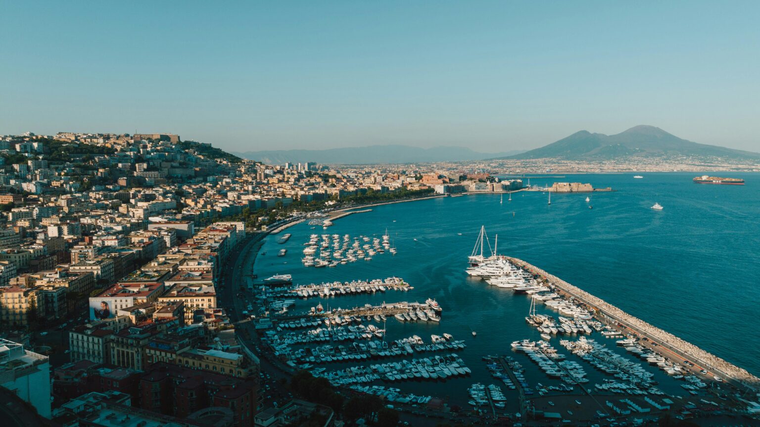 Aerial image of Naples, Italy is seen in this undated image from Pexels.com; Naples has been named a "Destination Dupe" for 2026.