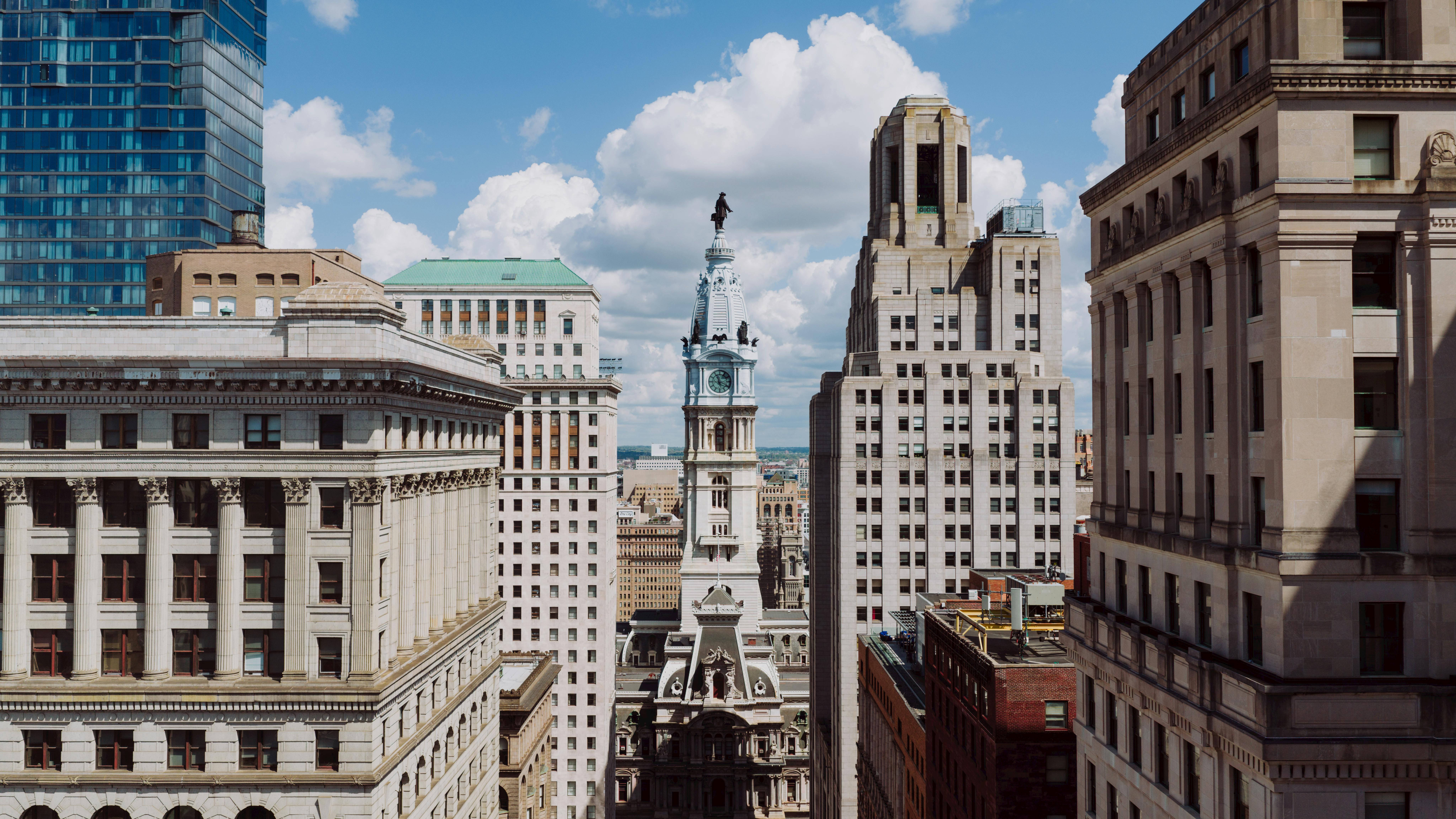 Skyline image of Philadelphia, Pennsylvania is seen in this undated image from Pexels.com; Philadelphia has been named "destination dupes" for New York City.