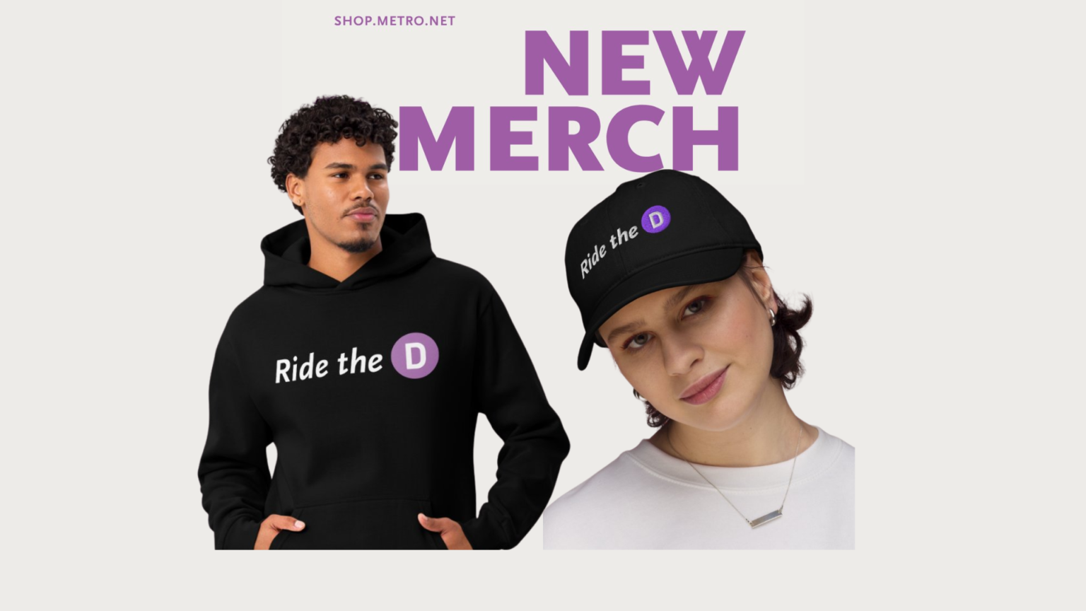 LA Metro has released two new apparel items featuring its now-infamous slogan "Ride the D" in honor of next month's opening of the D Line extension. (LA Metro)