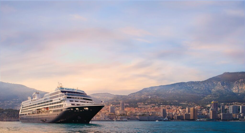 Azamara Ship in Monte Carlo shown in this undated promotional image. (Azamara)