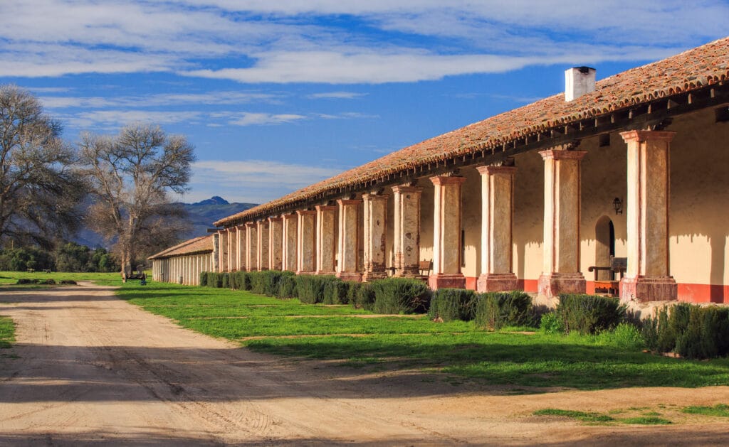 La Purisima Mission near Lompoc, California, is seen in this undated promotional image from Explore Lompoc.