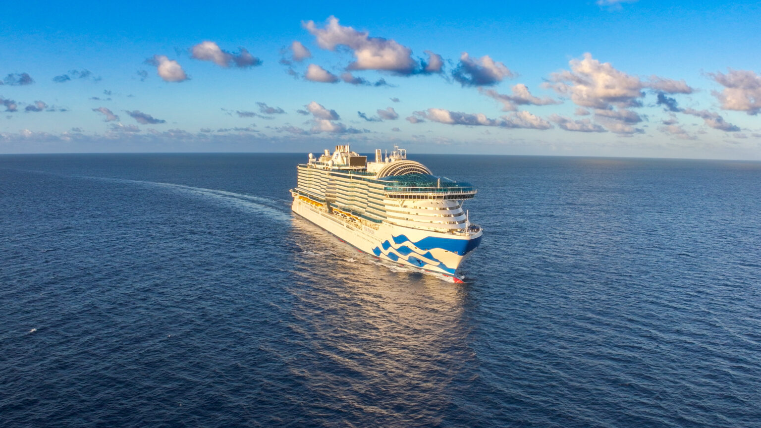 A Princess Cruises cruise ship Star Princess travels along the ocean in Caribbean in this undated promotional image