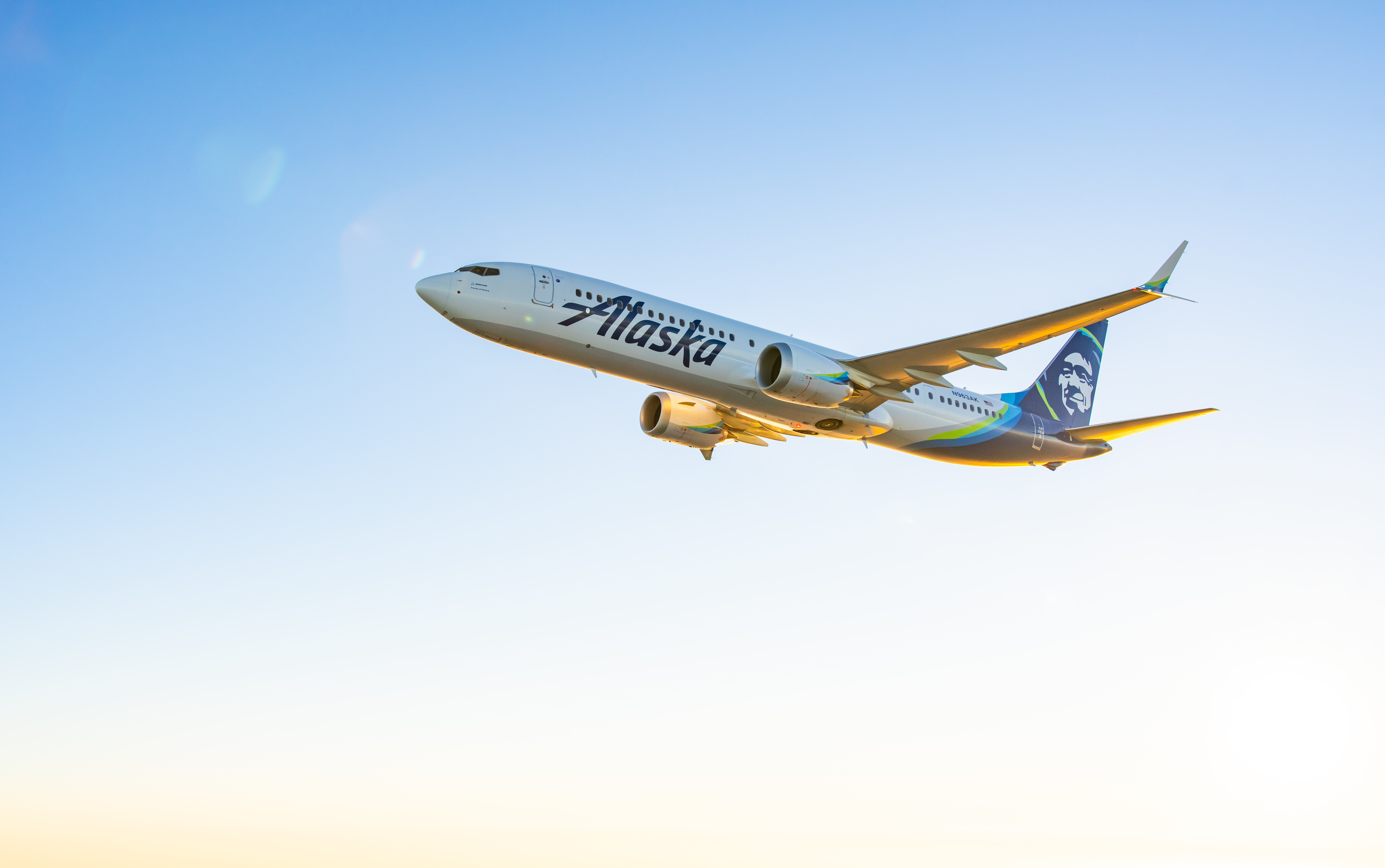 An Alaska Airlines Boeing 737 Max is seen in this undated promotional image from the airline.