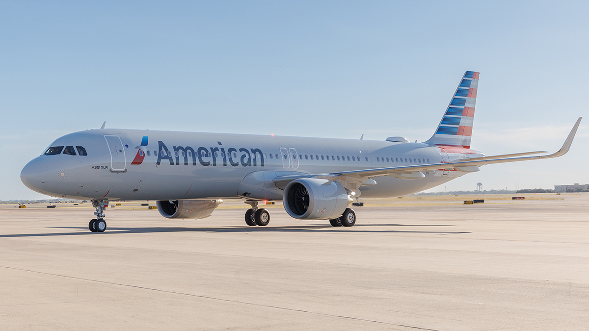 American Airlines Airbus A321 is shown in this promotional image from the airline. (Courtesy American Airlines)