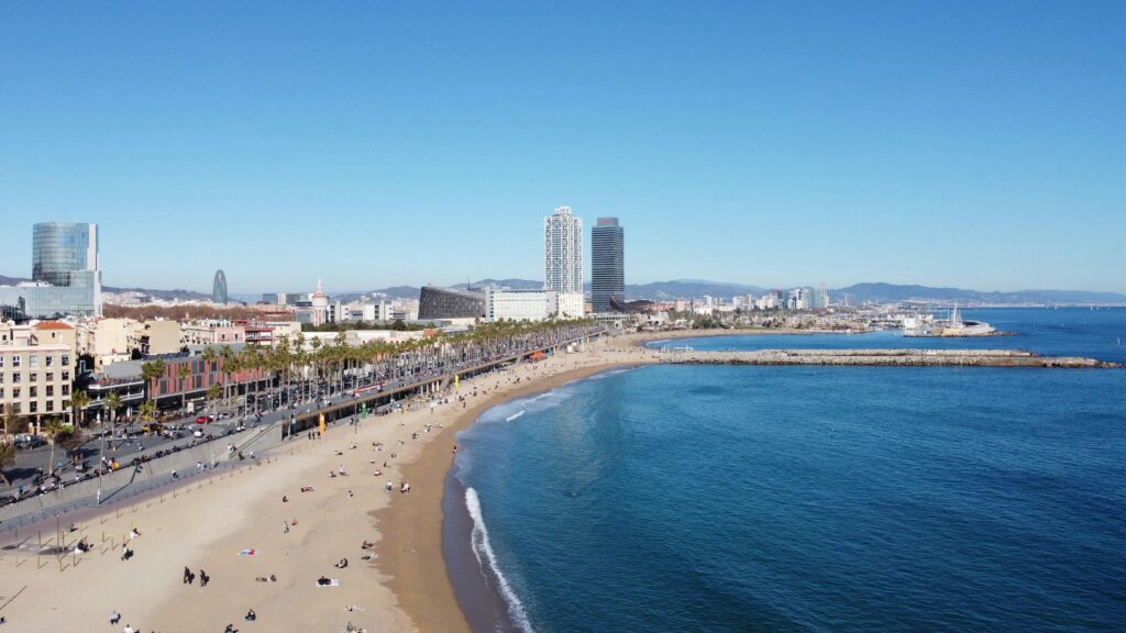 An aerial view of Barcelona, Spain is seen in this undated photo from Pexels.com
