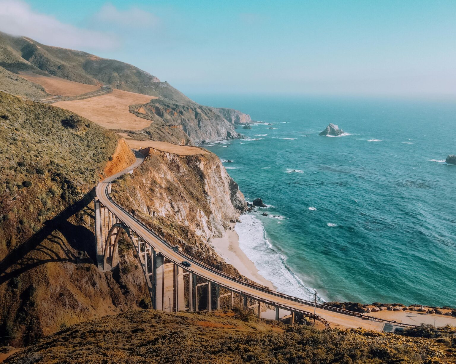 The Bixby Creek Bridge near Big Sur on the Pacific Coast Highway is shown in this undated photo from Pexels.com