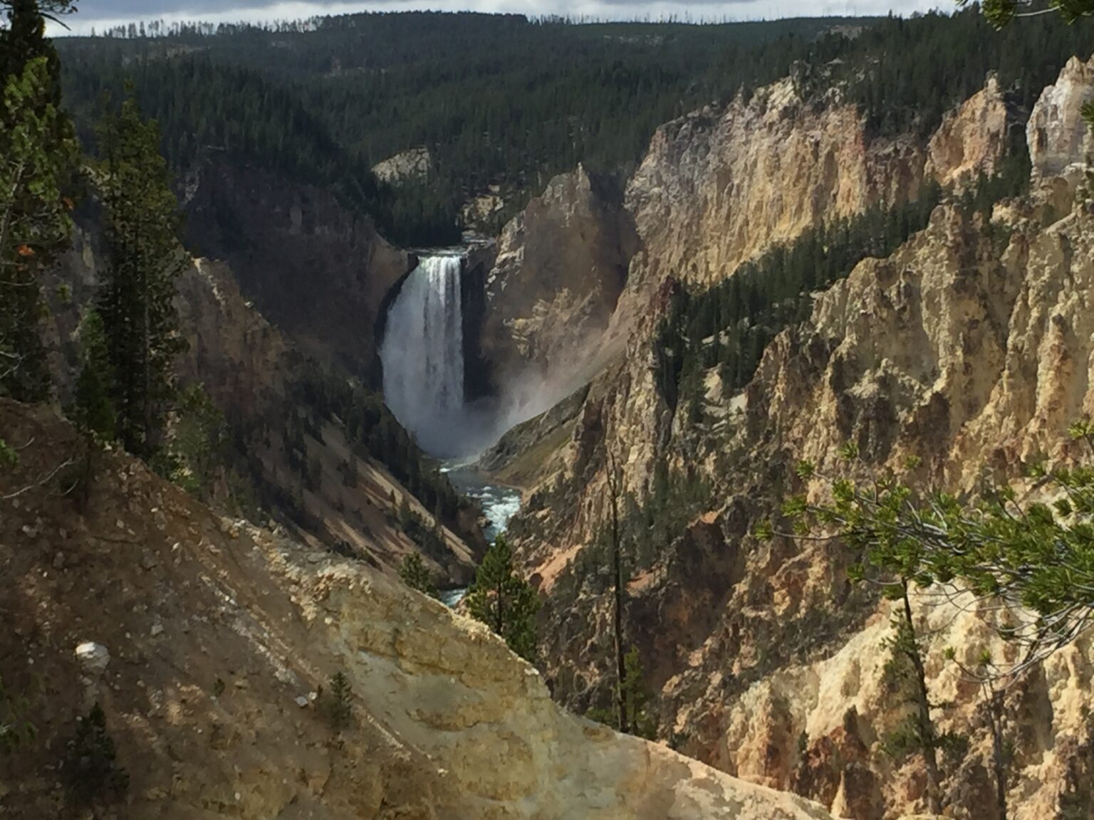 Grand Canyon of the Yellowstone at Yellowstone National Park shown in this 2015 image. Americans are rethinking their summer travel plans, research shows. (Travis Schlepp/RabbleNews.com)