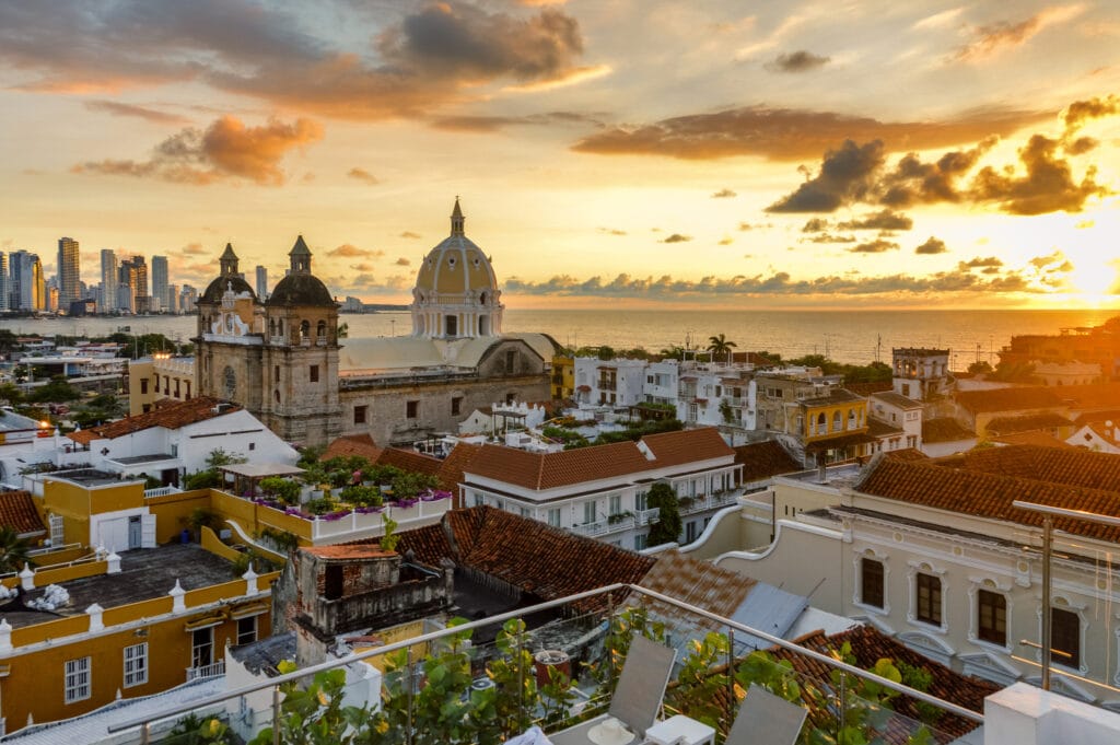 Cartagena, Colombia is seen in this undated promotional image from United Airlines.