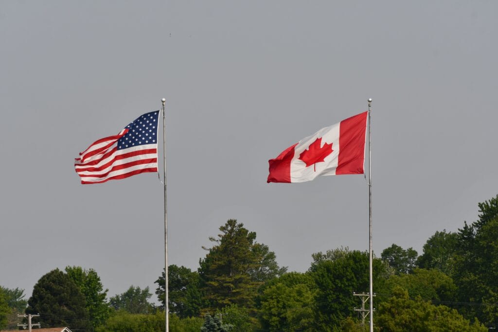 Canadian tourism to U.S. up in June but still down big since Trump return USA and Canada flags fly near a border crossing in Ontario, Canada. (Pexels.com) Canadian tourism continues to struggle in the U.S. since 2024.