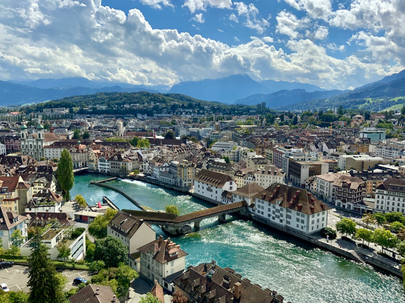 Lucerne, Switzerland is seen in this September 28, 2022, photo on Unsplash.com; Lucerne is one of the top European fall vacations for 2026