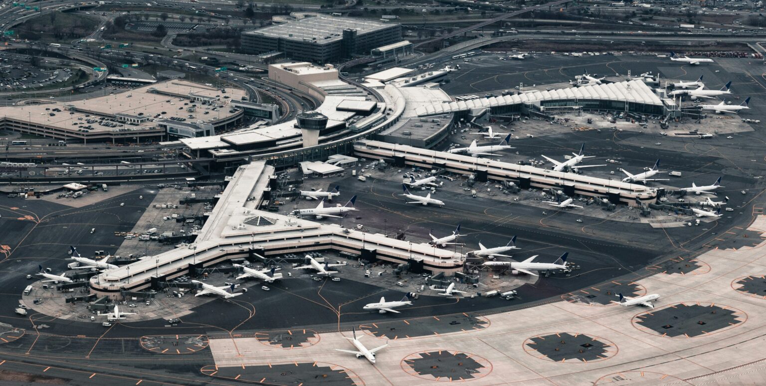 The Newark International Airport is seen from above in this January 2017 image from Unsplash.com