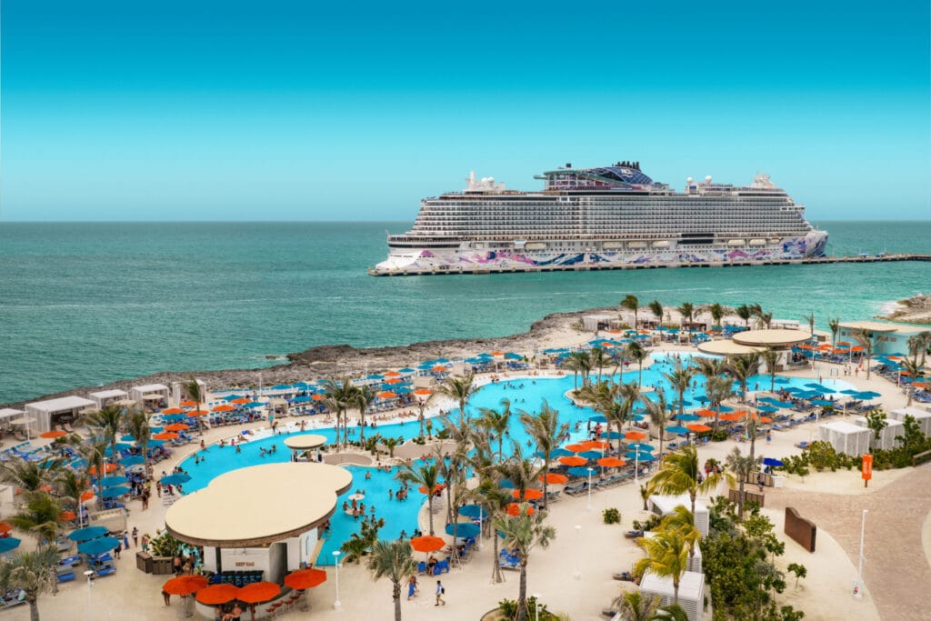 Norwegian Cruise Line®’s private island, Great Stirrup Cay features a new pier allowing two of the company’s ships to dock simultaneously, providing easier access to the island.