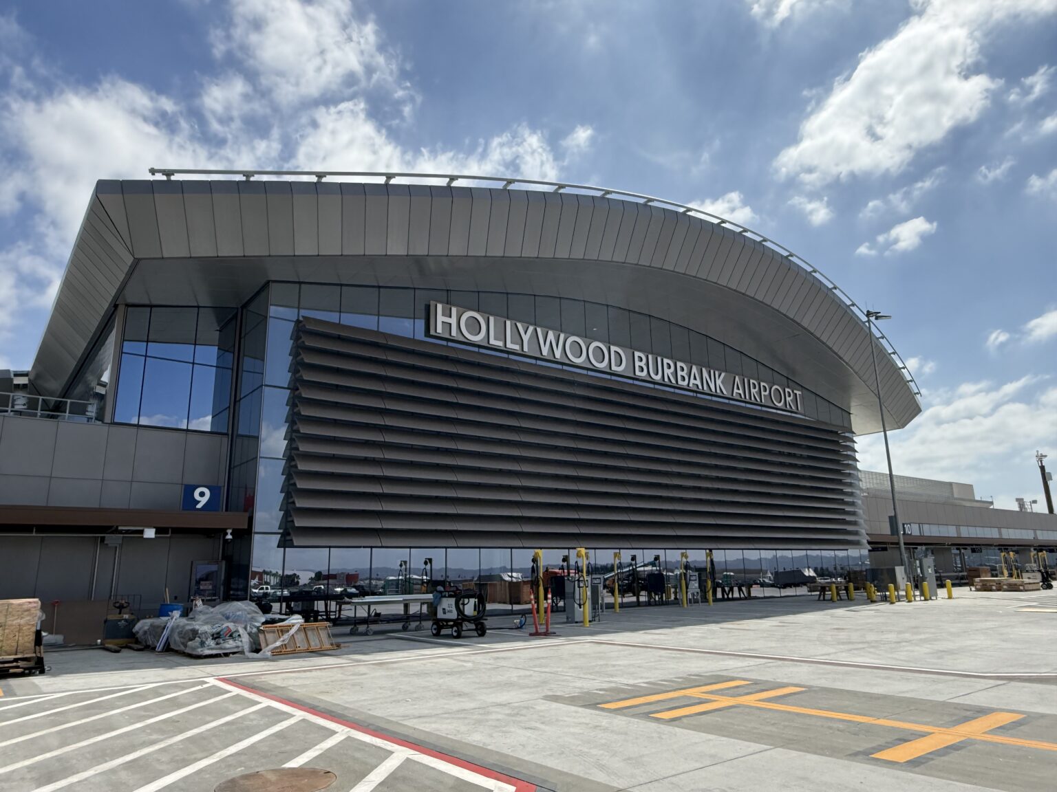 Burbank airport’s upgraded terminal nears opening date—what to expect Hollywood Burbank Airport new terminal exterior (Courtesy)