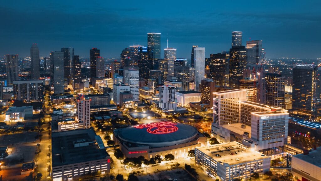 This aerial image of Houston, Texas was captured on Jan. 21, 2023. Houston is one of the hottest markets in the U.S. for renters. (Pexels.com)