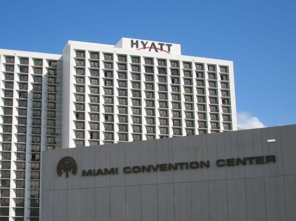 Exterior view of the Hyatt and Miami Convention Center on Aug. 15, 2025. (Pexels.com)