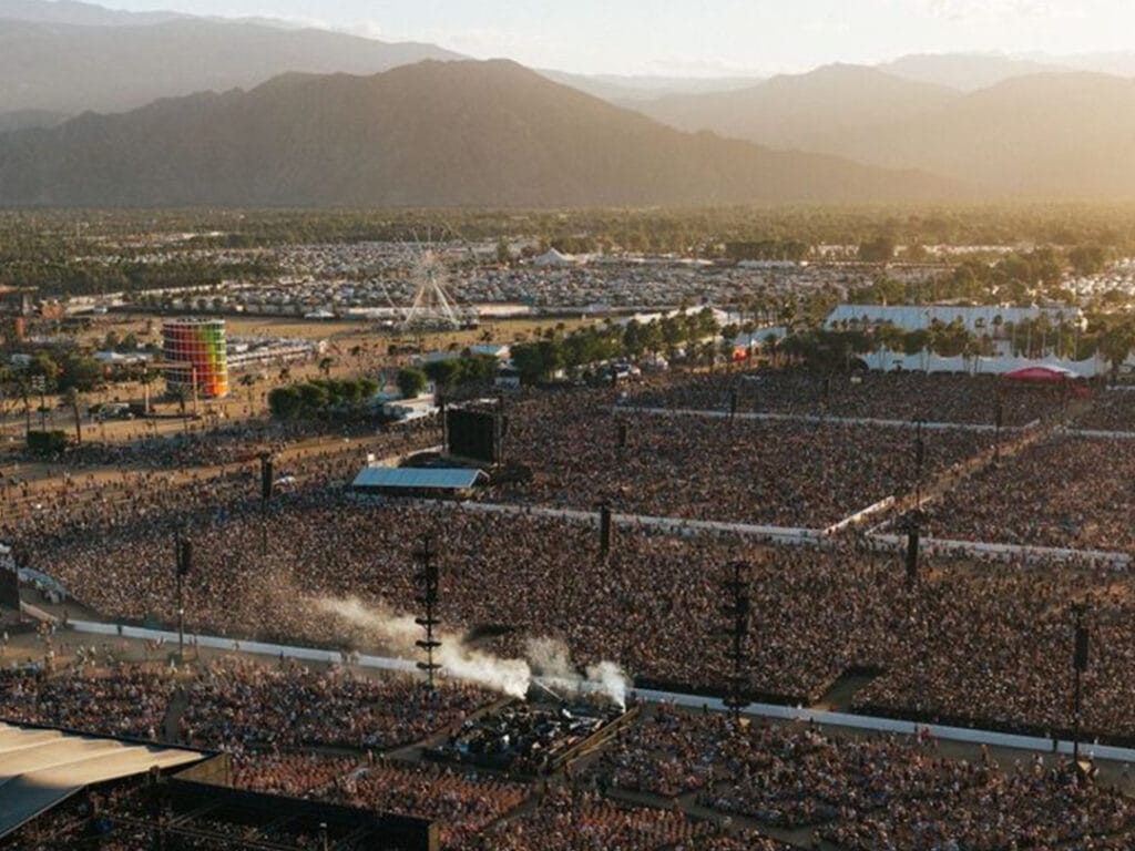 Aerial image of the 2026 Stagecoach music festival in Indio, California, is shown in this image courtesy of stagecoachfestival.com